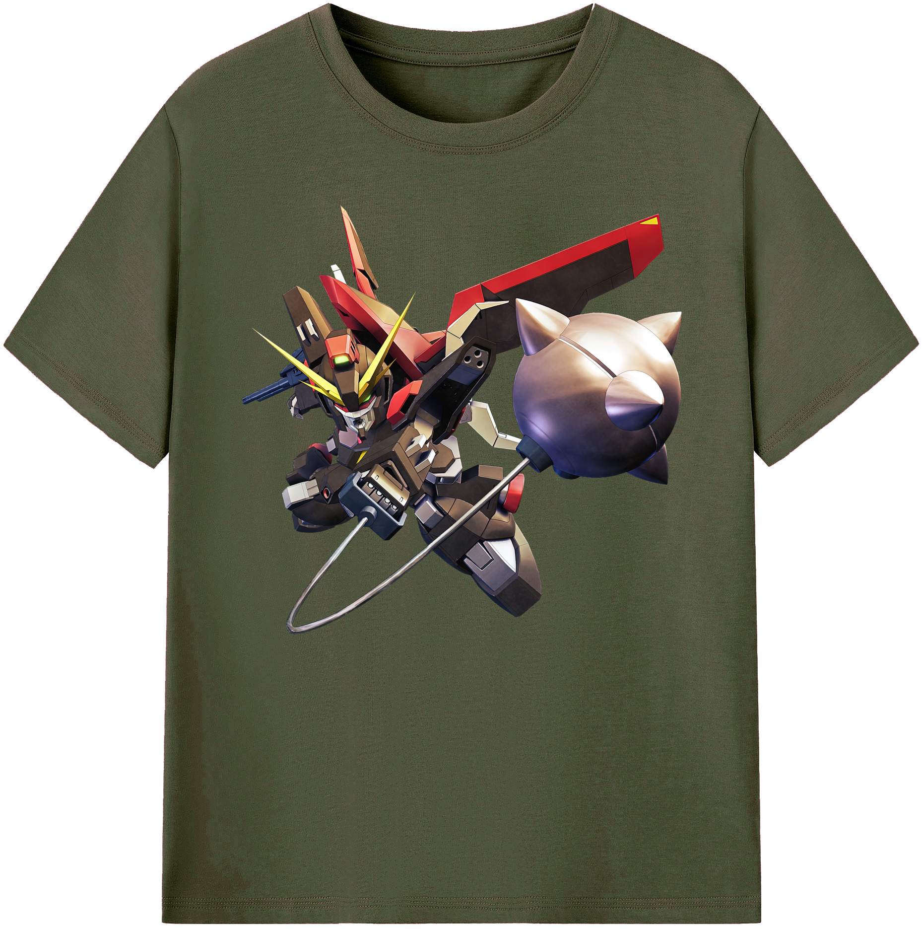 （画像用） 機動戦士ガンダム Mobile Suit Gundam 綿100％ メンズ半袖Tシャツ｜肌触りやわらか＆通気性